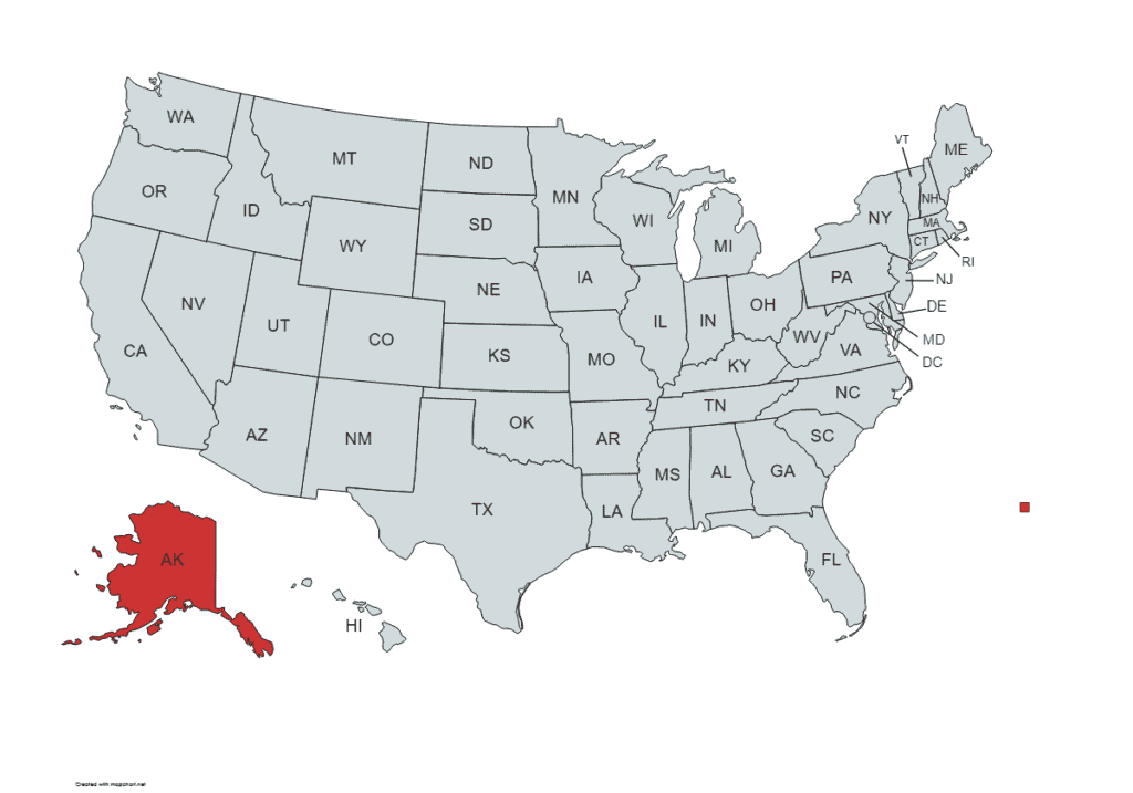 Alaska state in usa
