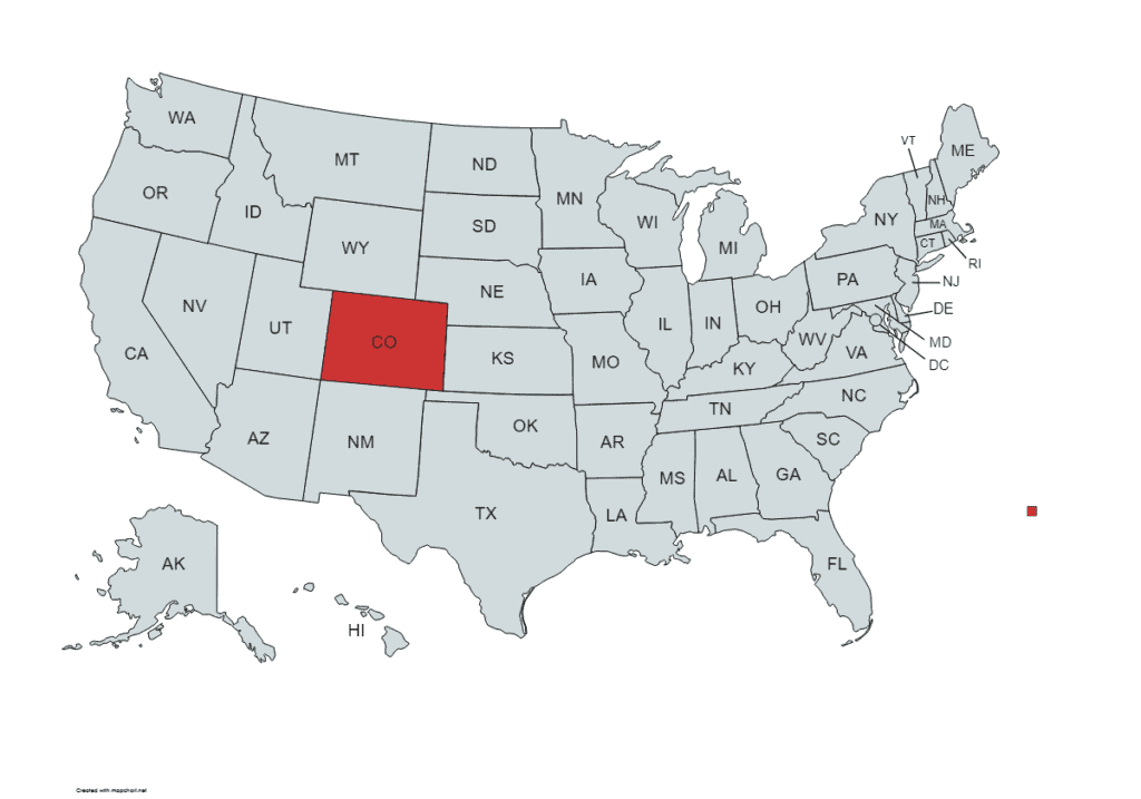 Colorado state in usa