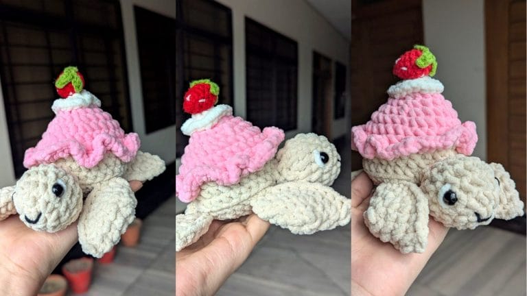 Make This Adorable Cupcake Sea Turtle Plushie (Free Sewing Pattern!)