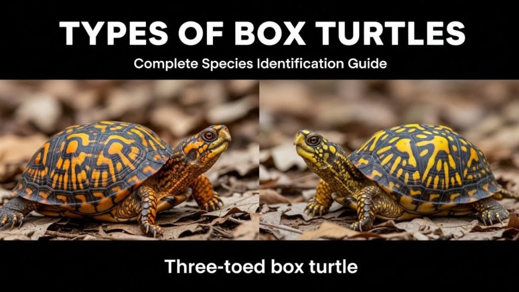 Types of box turtles found in North America