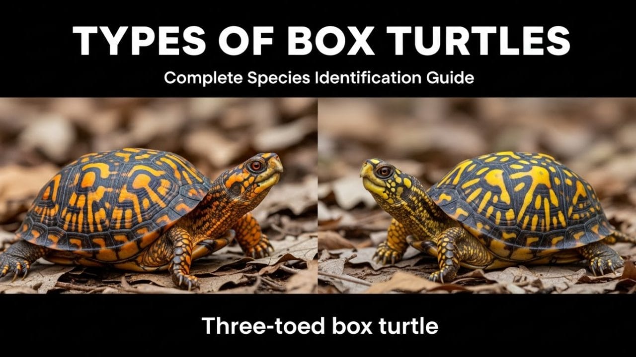 Types of box turtles found in North America