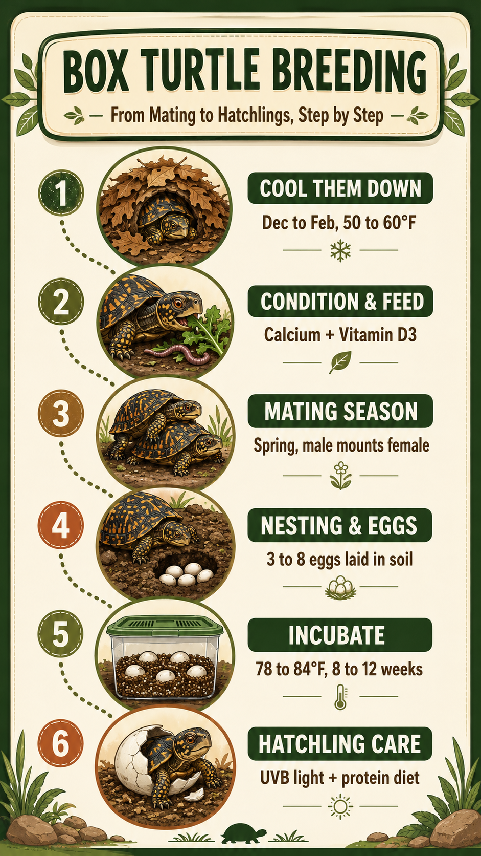 Box Turtle Breeding infographic