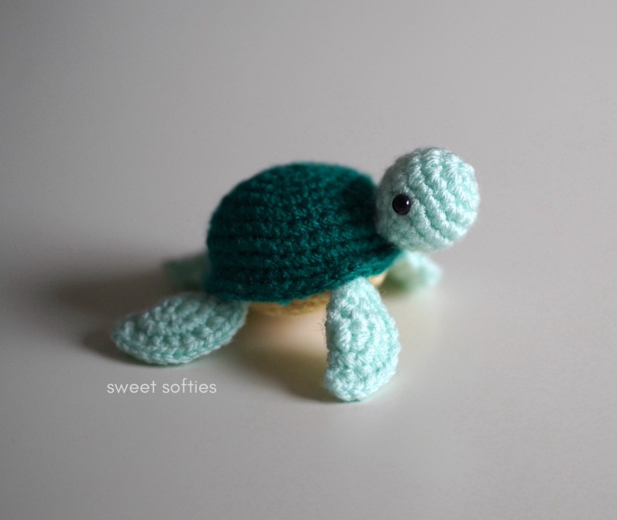 Tori the Turtle crochet amigurumi by Sweet Softies