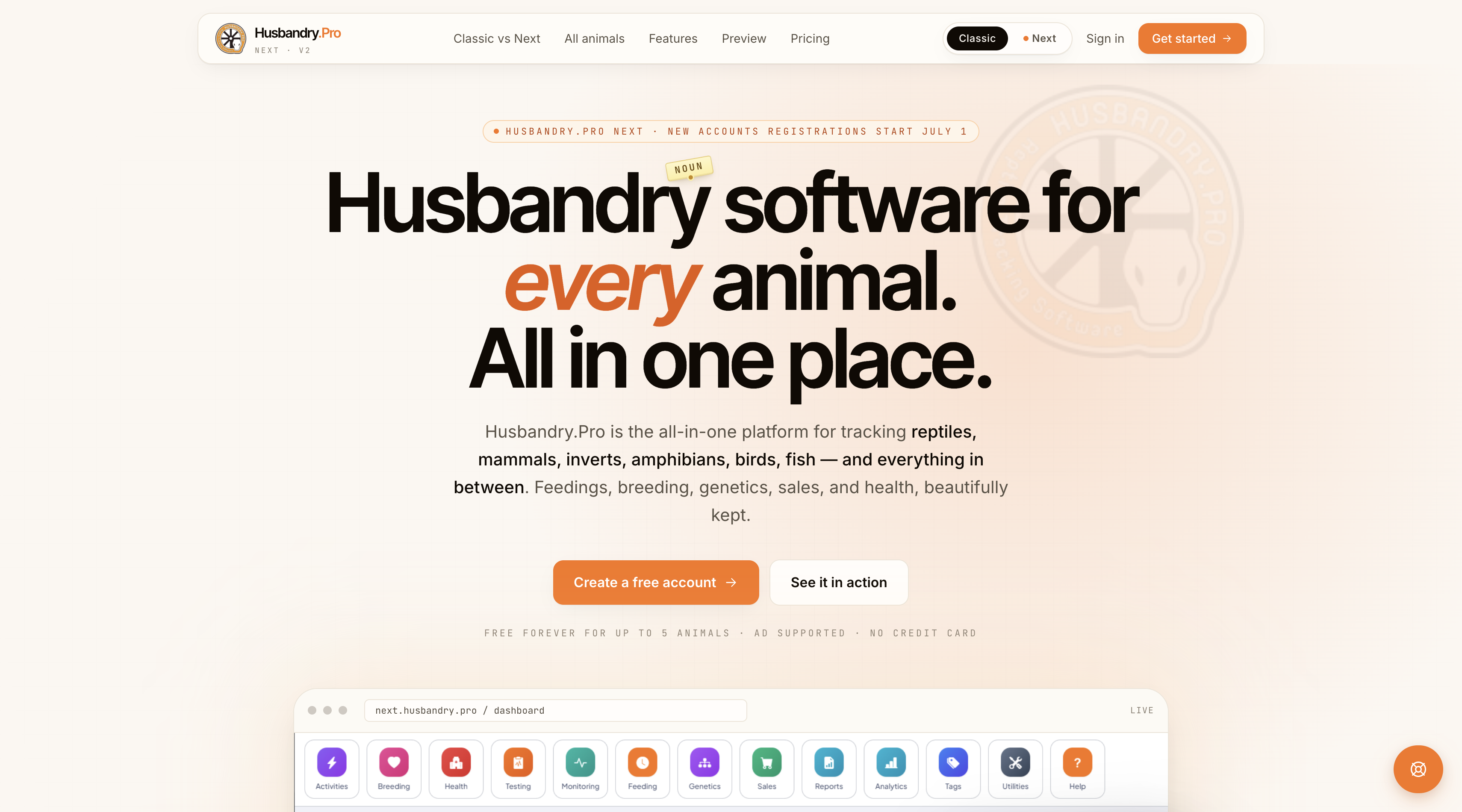 Husbandry.Pro reptile husbandry tracking app for feeding, weight, and breeding records