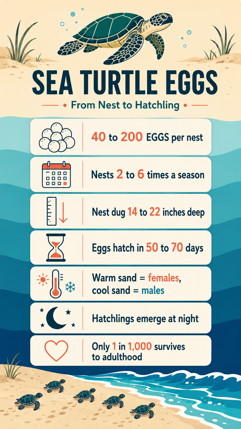 Sea Turtle Eggs: Nesting, Clutch Size, Hatching & How to Help